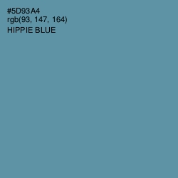 #5D93A4 - Hippie Blue Color Image